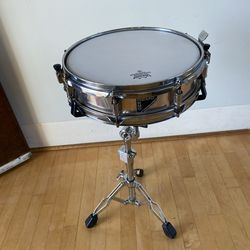 Remo Master Touch 13” Piccolo Snare Drum 2.5” Tall Great Heads & Condition  PDP Stand $120 Cash In Upland 91784