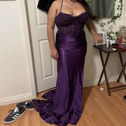 New Purple Prom Dress 