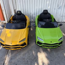 12V Lamborghini Kids Electric Vehicle Toy  – Sample Items, No Remote – $50 Each