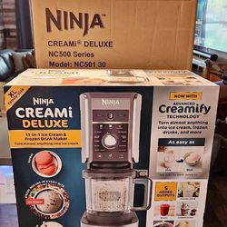 Ninja NC501 CREAMi Deluxe 11-in-1 Ice Cream & Frozen Treat Maker for Ice  Cream Brand New