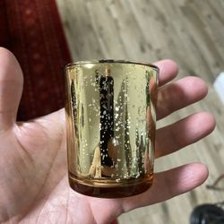 Gold Glass Votives 