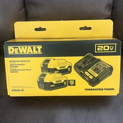Dewalt 20v Battery Set With Charger 