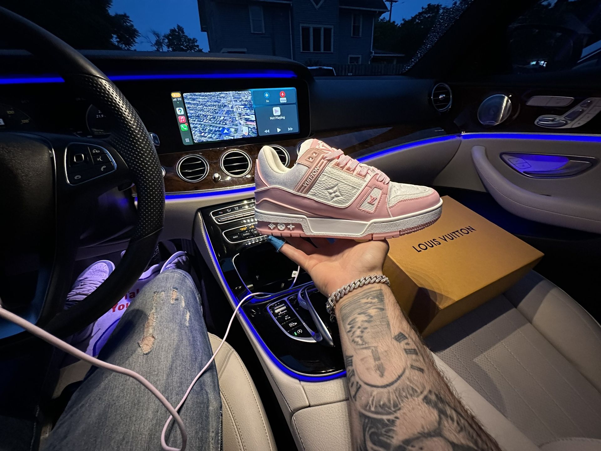 LV Sneakers Pink Women’s Size 8-8.5