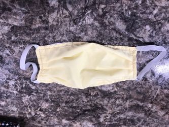 Handmade fabric face mask