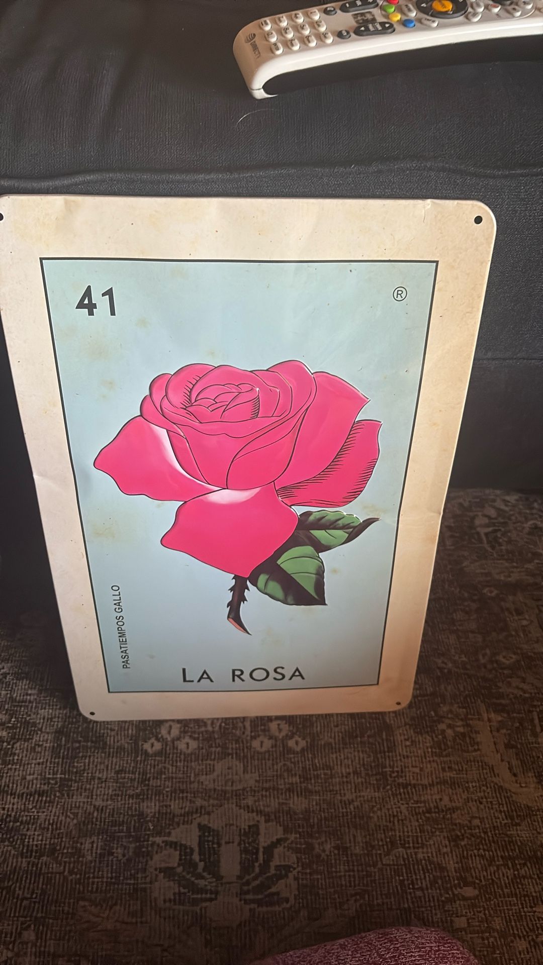 Metal Lotería La Rosa