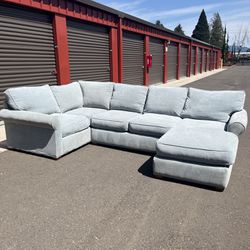 Teal Sectional Couch with Chaise - Free Delivery!