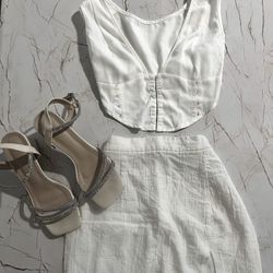 Classy White Corset Top🪽