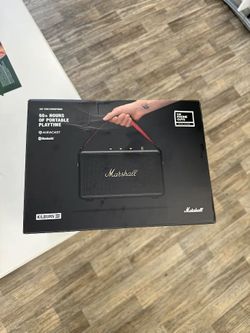 Marshall Kilburn III Bluetooth Speaker (New) / Black/Brass - 5 dollars down no credit needed!