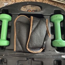 Wrist And  2 Lb Hand Weight S In Plastic Case