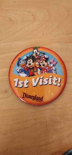 Authentic Disneyland 1st Visit Button
