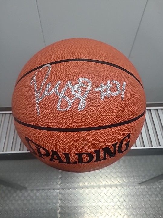 Reggie Miller Signed #31 Spaulding Basketball
