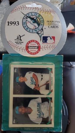 1993 Florida marlins baseball cards