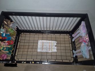 Black crib/ Toddler Bed