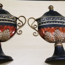 Pair Of Vase Wall Decos