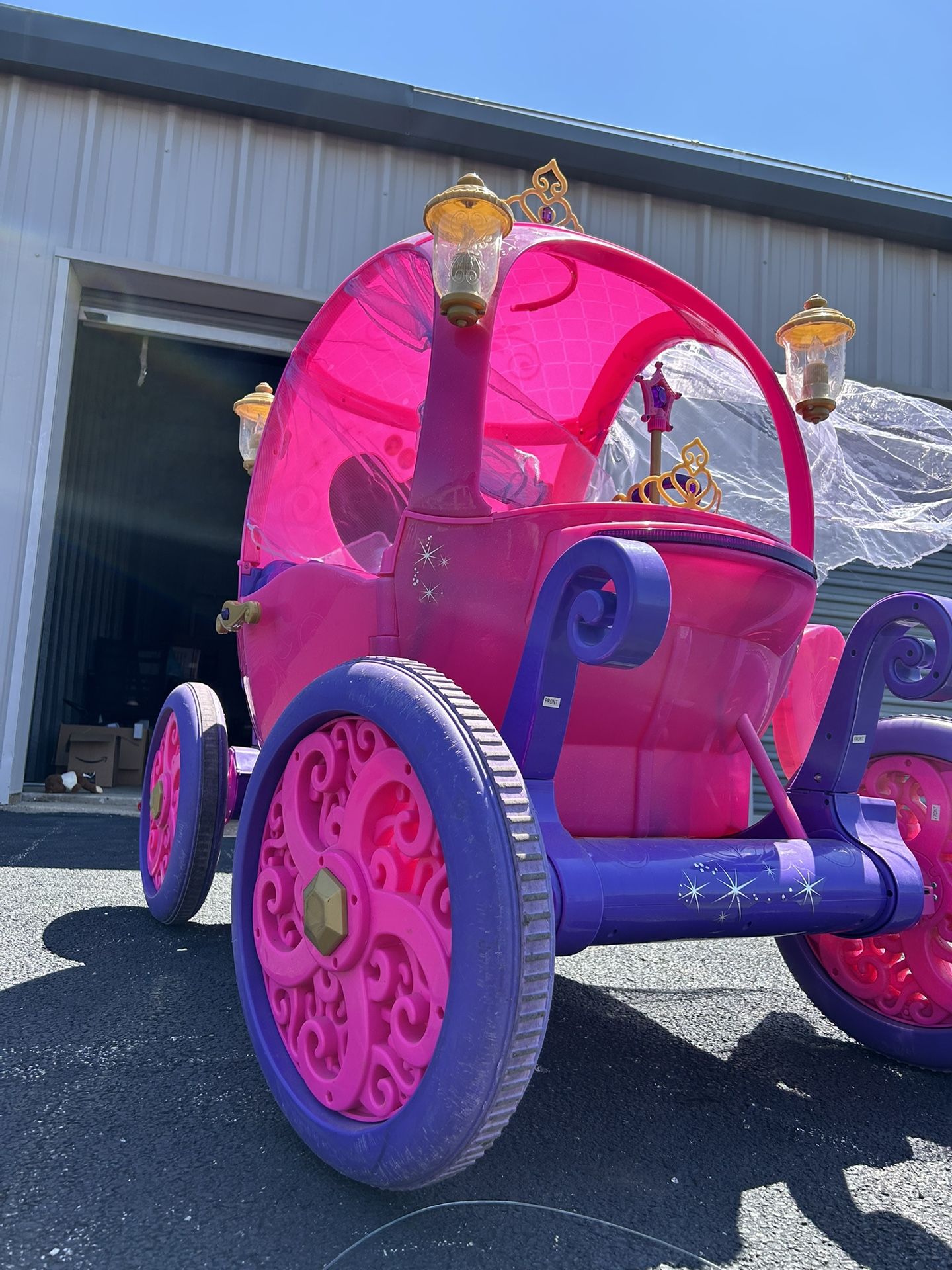 Disney Princess Carriage Ride On Toy