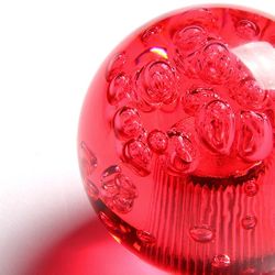 W-Power Ball 60mm Manual Transmission Red Diamond Crystal Bubble Shift Knob -(3-SK-003-RD