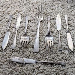 800 and 925 silver cutlery 80% and 92.5% junk silverware kitchen utensils over 6.07 total ounces