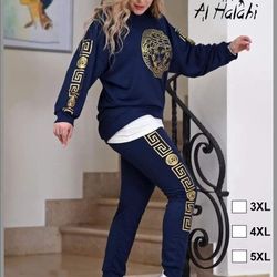 Women's Versace Very Nice Fashionable Tracksuit Size From Large _6 XL