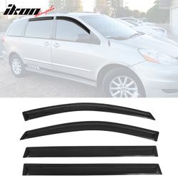 Fits 2004-2010 Toyota Sienna Window Visors Acrylic Sun Guard Rain Deflectors 4PC Set