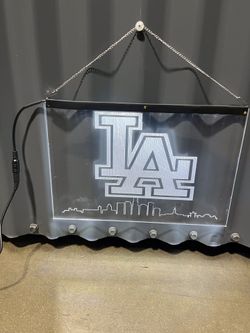 Los Angeles dodgers light up sign acrylic display sign, 8” x 12” jersey Bobblehead