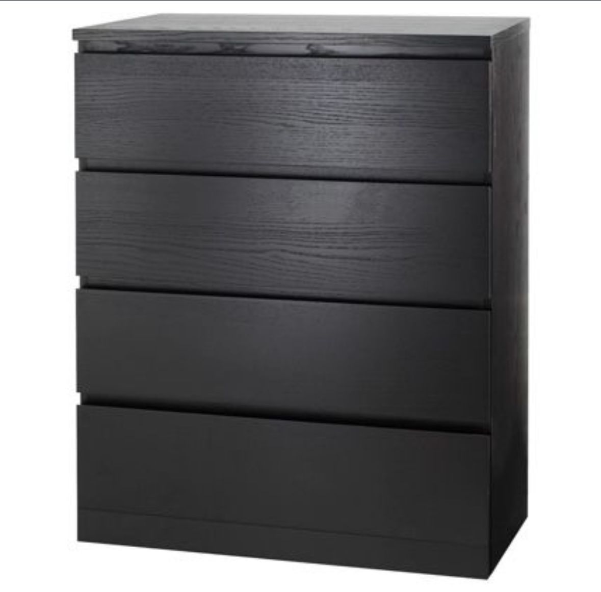 IKEA MALM 4-drawer Dresser, Black-Brown