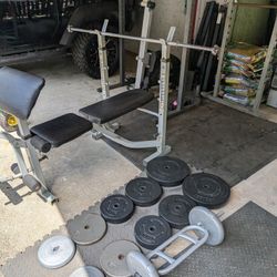 Weight Bench & Weights!