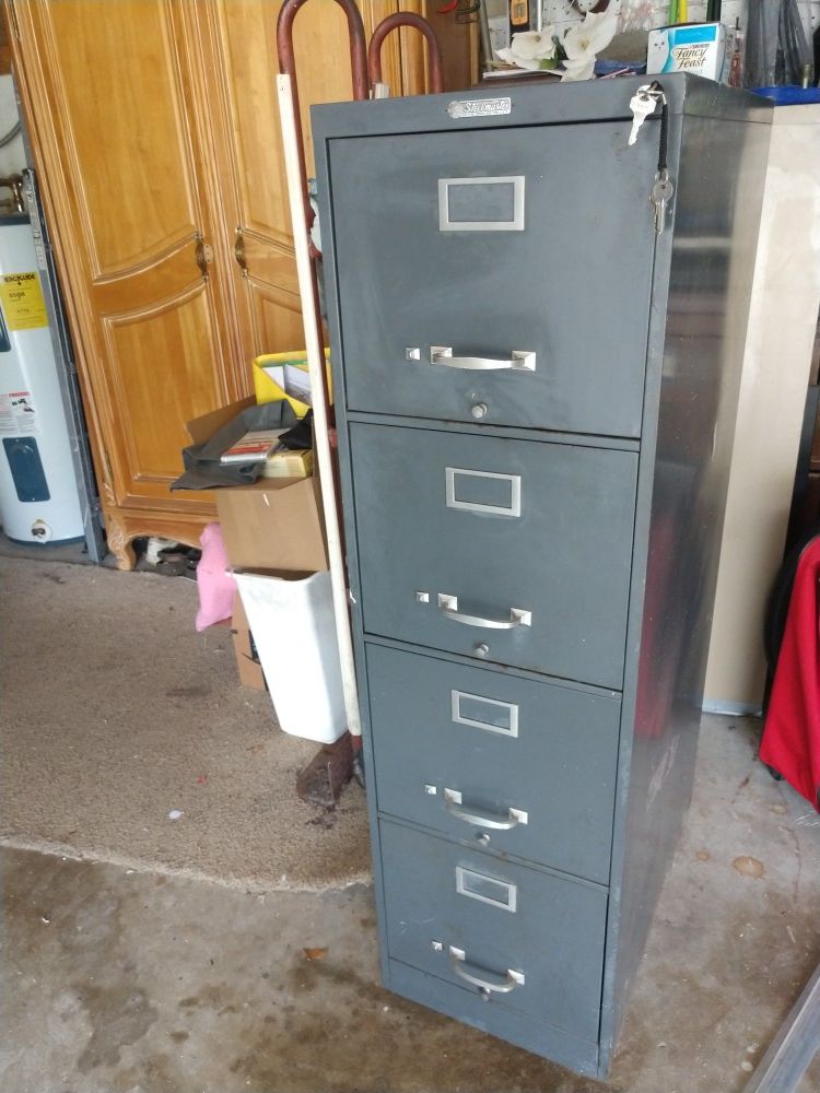 Steel file cabinet