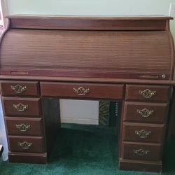 Roll Top Desk With Hanging File Drawer