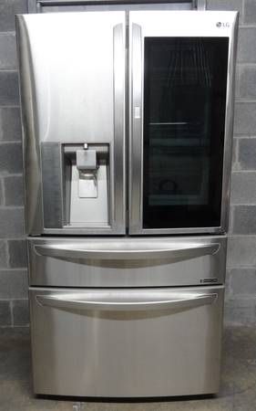 LG 36" InstaView French 4-Door Refrigerator Counter Depth W/ WiFi - Stainless Steel - LMXC23796S - MSRP$ 4295.00