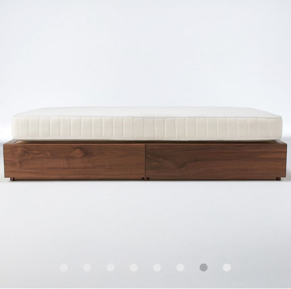 Japanese Brand MUJI Storage bed, double walnut material