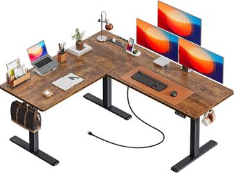 L-Shaped Electric Standing Desk
