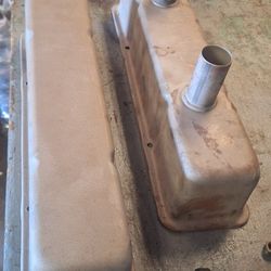 Sbc Tall Steel  Dirt Track Style  Valve Covers. Good Used Cleaned. 35th Ave And McDowell Phx 