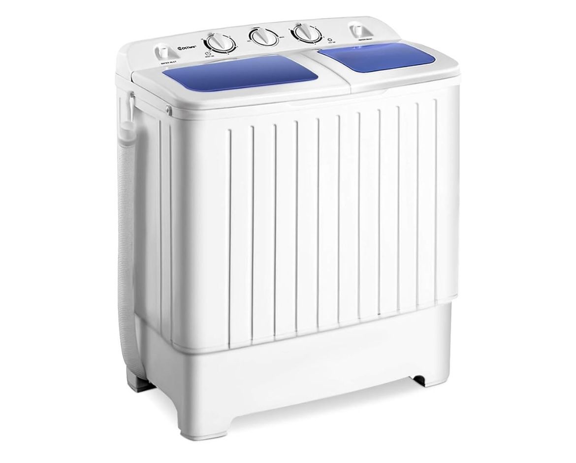 New Portable Mini Compact Twin Tub Washer Spain Spinner Portable Washing Machine