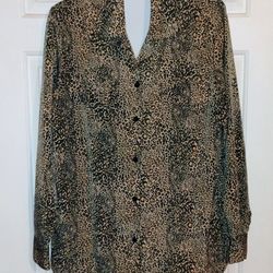 #60 • Vintage Women's Blouse Size M • Fruffles by YB made in USA