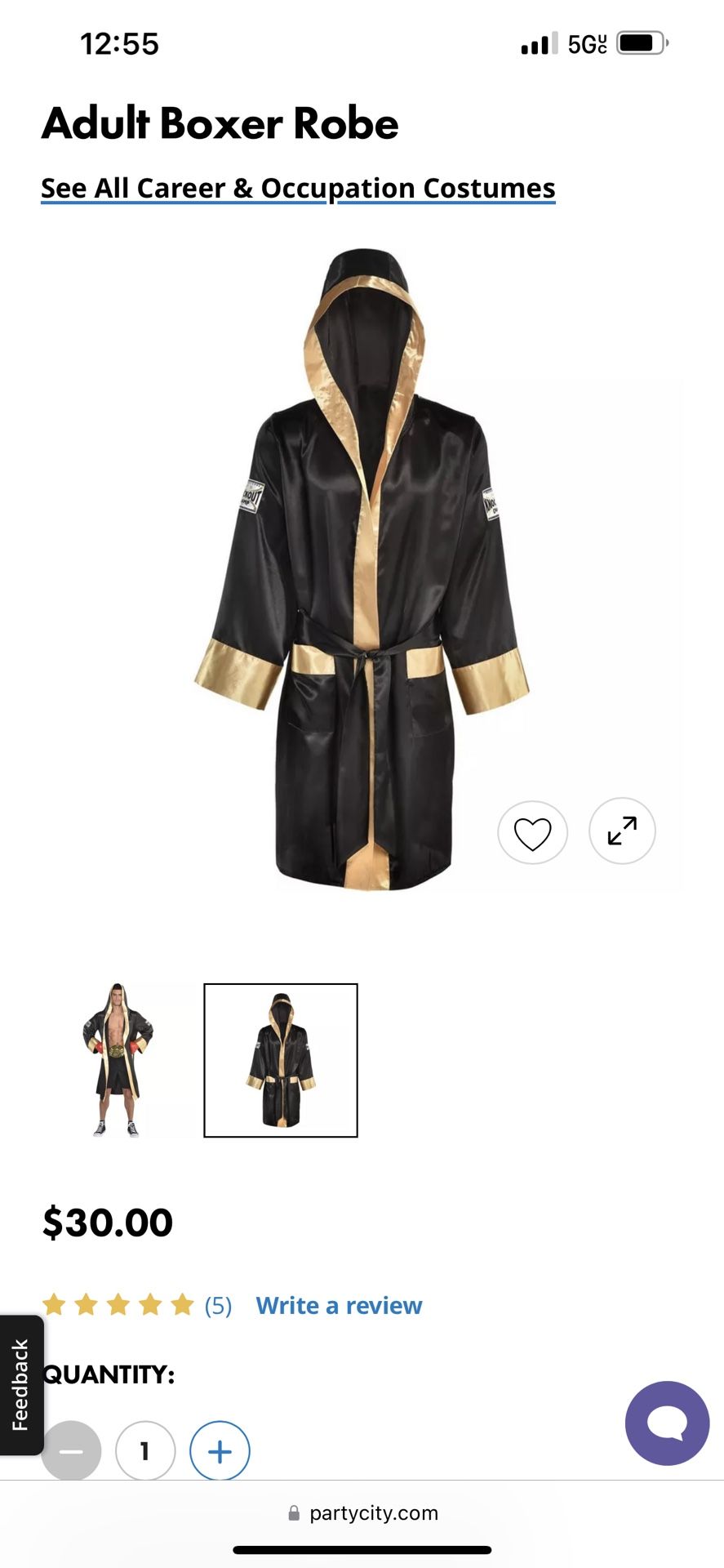 Halloween costume Boxer Robe