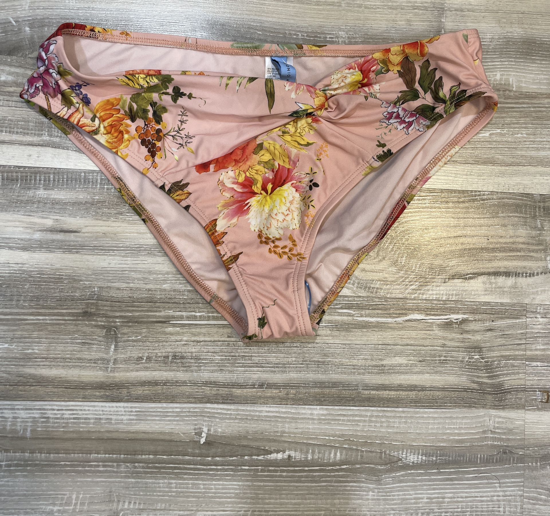 NWT Antonio Melani Floral Pink Twist Front Bottom Size Large Polyester 