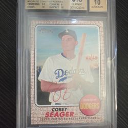 2017 COREY SEAGER RATED BASEBALL CARD