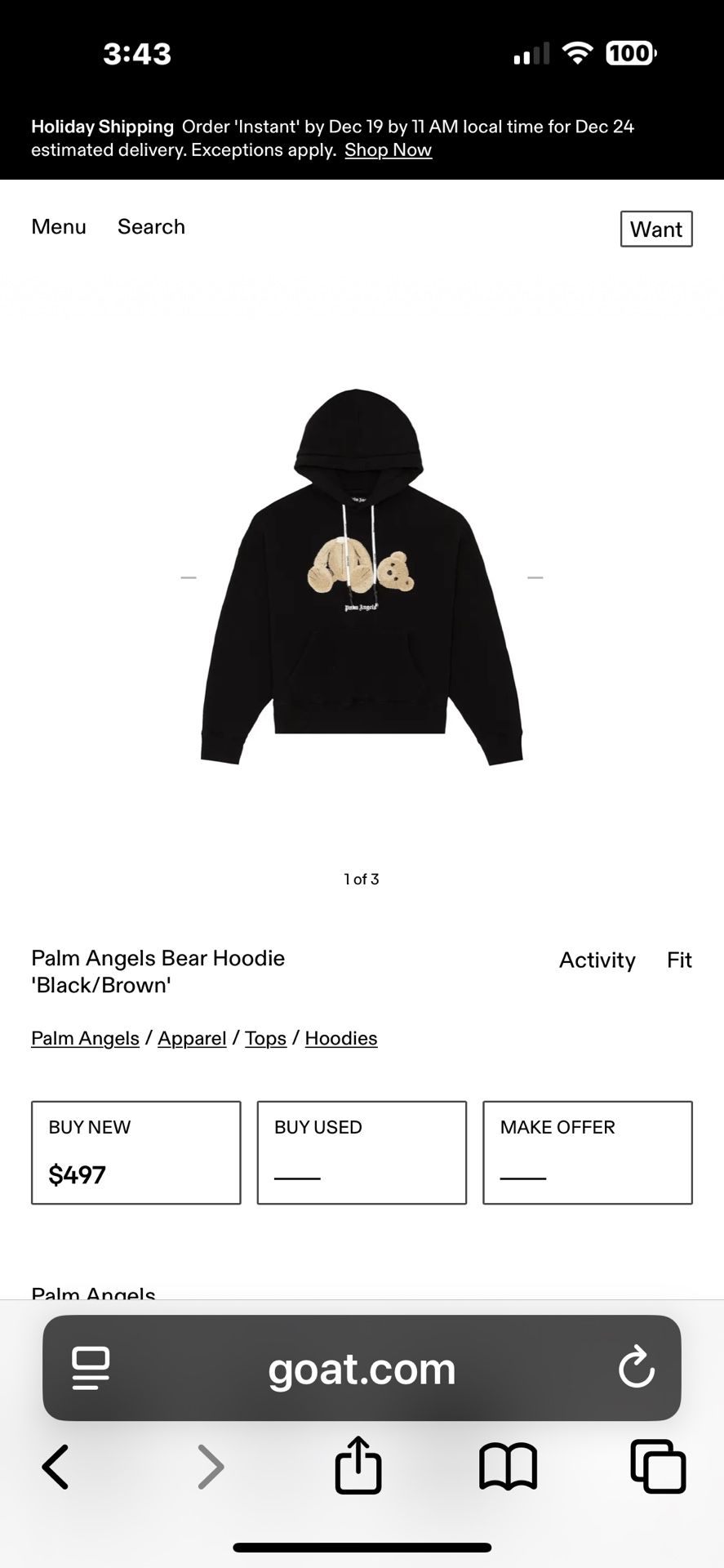 Bear hoodie