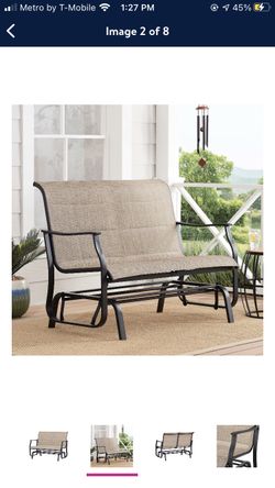 Mainstays Highland Knolls Outdoor Patio Glider Bench