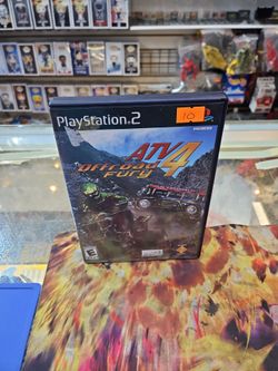 ATV Offroad Fury 4 (Sony PlayStation 2, 2006) PS2 Case & Game - Tested Working