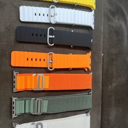 8 Pack Sport Band Compatible for Apple Watch Ultra Band 49mm 45mm 44mm 42mm