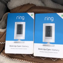 Ring Stick Up Cam Battery Indoor Outdoor Wireless Brand New In Box Never Opened 
