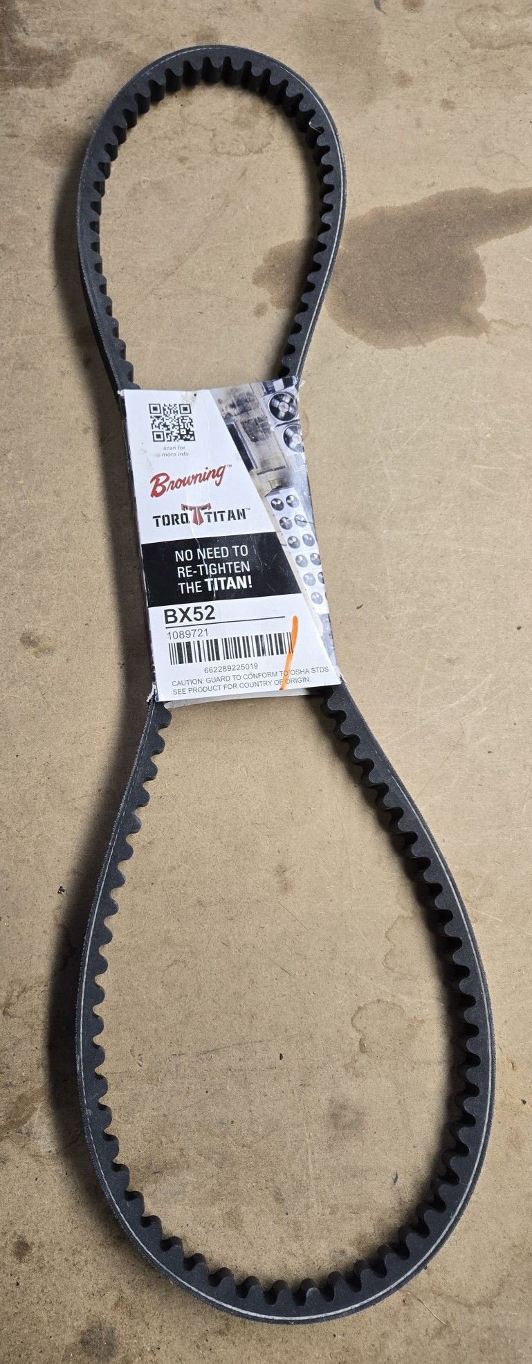 Browning BX52 Cogged Belt Part