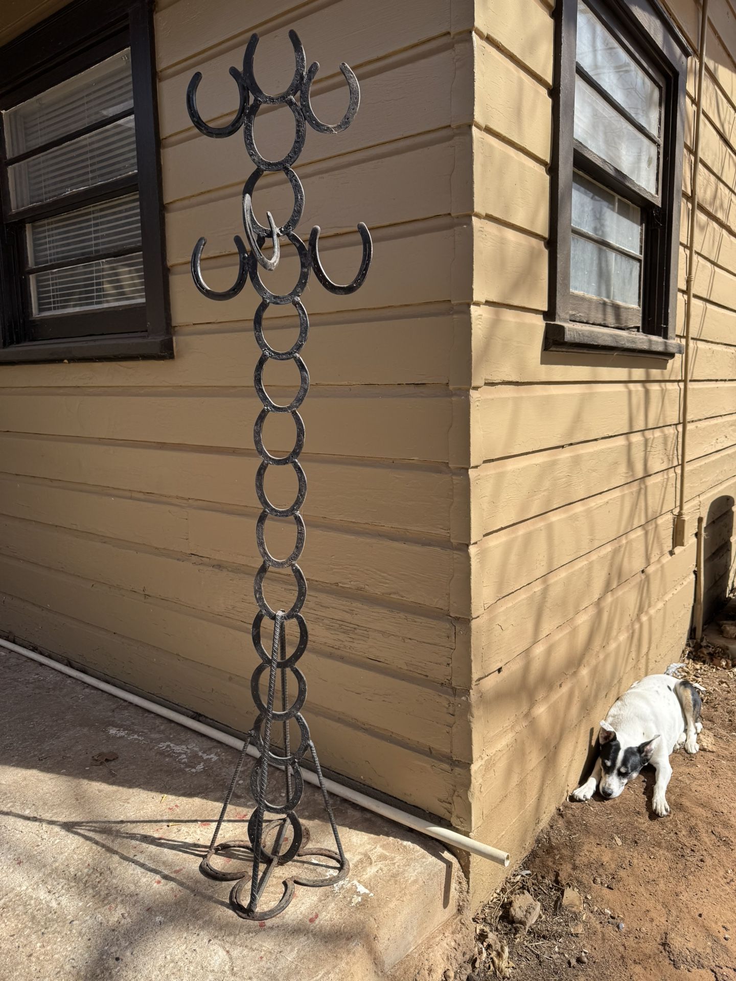 Rustic Horseshoe Rack