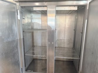 McCall Commercial 2-Door Reach-In Freezer – Stainless Steel – Needs Repair
