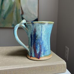 Large Handcrafted Abstract Mug ( firm on price )