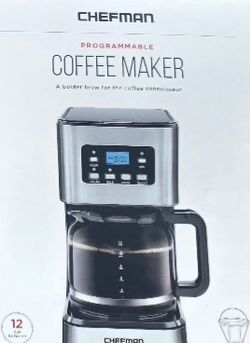 Chefman 12-Cup Programmable Coffee Maker - new in box