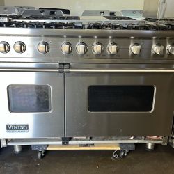 VIKING 48”WIDE ALL GAS RANGE STOVE STAINLESS STEEL 