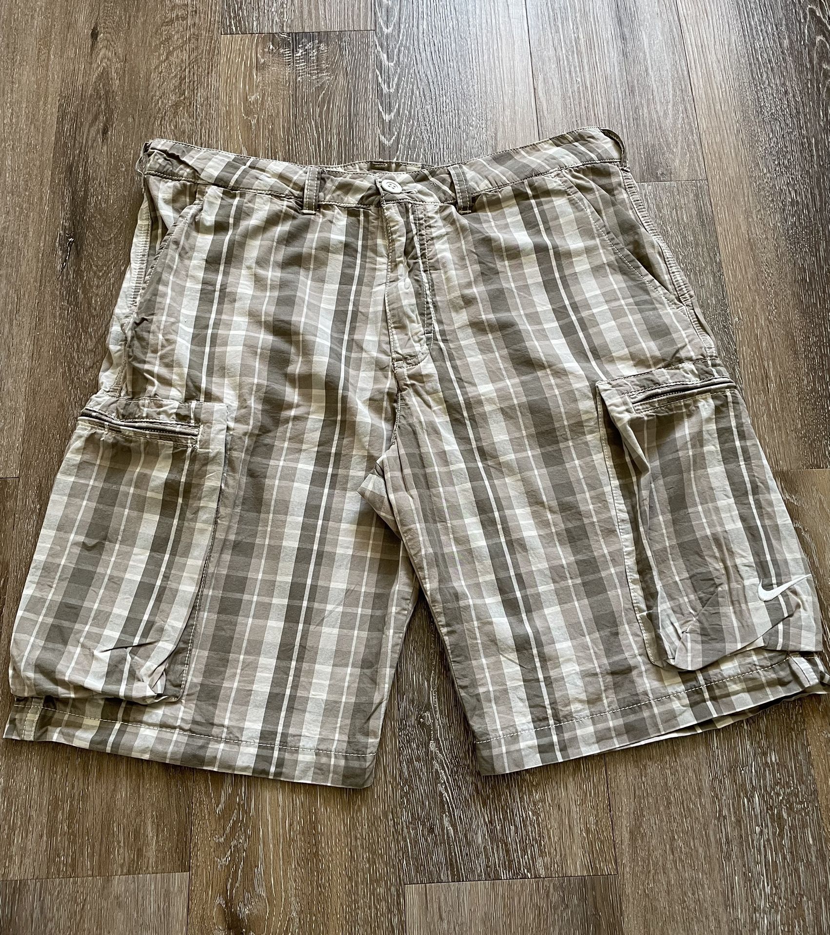 Nike The Athletic Department Cargo Plaid Shorts