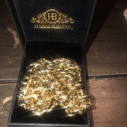 12mm 22in Gold Cuban Chain